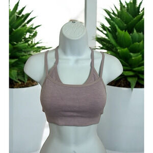 Gymshark Purple Adapt Marl Sports Bra Sz S Racerback Athletic Support Strappy